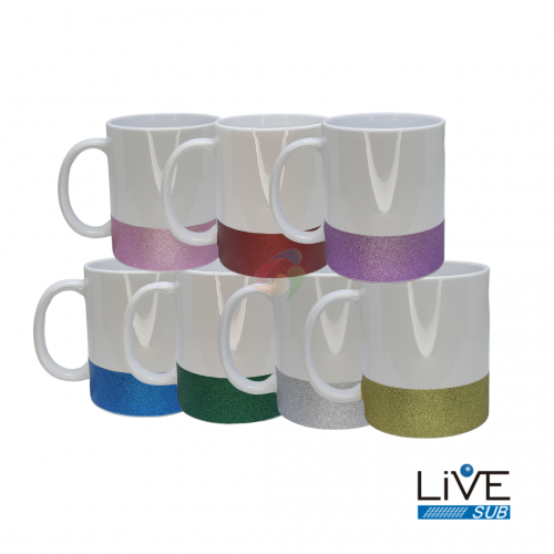 Caneca  base Glitter (Cores)