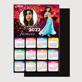 Gabarito Calendário 2022 Vertical Colorido 2 x 6 - Imagem Legal